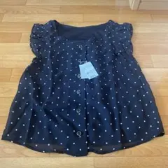 フリルスクエアドット　イング　クロ　Mサイズ 新品未使用