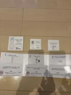 Diorカプチュールトータルスキンケアサンプル3種 新品未開封