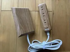【椎名苺様専用】　木目調 4口電源タップ スイッチ付き