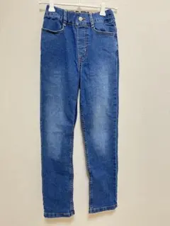 gu のびのびストレッチパンツ　デニム　140