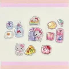 ハローキティ　ドロップシール　スイーツ　ぷっくりシール　おすそ分け①
