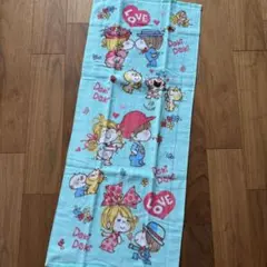 水森亜土　アドちゃん　フェイスタオル　総柄　ハート　花　みーたん　手拭き