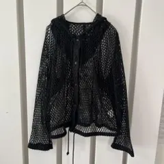 【ミル様専用】　ビームスボーイ ビッグメッシュフーディー ブラックのサムネイル