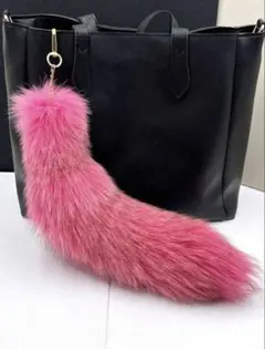 ファーチャーム ピンク　しっぽ　JK はいせい