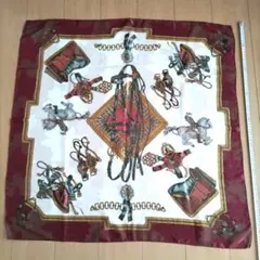 馬具デザイン スカーフ 約85cm