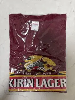 KIRIN LAGER キリンラガー Tシャツ ボルドー Lサイズ