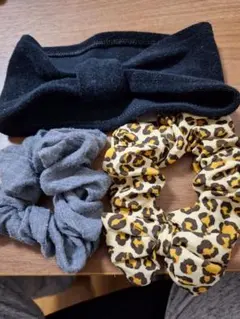 ヘアバンドとシュシュセット