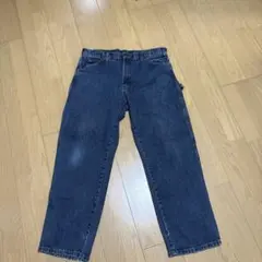 カーゴパンツ ダークブルー サイドポケット付き