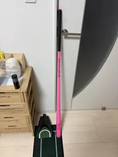 【31日21時まで限定値下げ】Azas ゴルフ　素振りバット【ブラック✖︎ピンク】