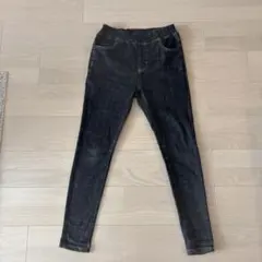 BEARDSLEY スキニーデニムパンツ ブラック ウエストゴムのサムネイル