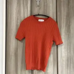 ROPÉ PICNIC 半袖ニット 38 オレンジ