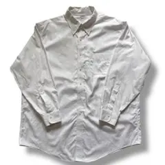 ブルックスブラザーズ 白シャツ ボタンダウン 赤タグ 古着 XL相当