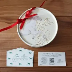空箱　GODIVA 2026年　馬　ニューイヤー　メッセージ付