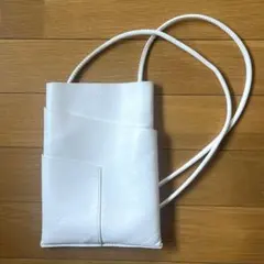 NOMADIS✳︎ レザーショルダーバッグMERRY Petitホワイト