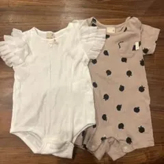 petit mainロンパースセット 70サイズ　半袖