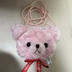 クマ型ポシェット ピンク
