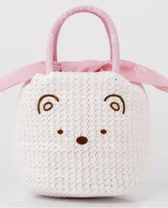 すみっコぐらし　かごバッグ　しろくま