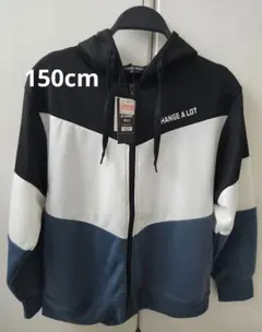 新品未使用　ジップアップ　フード付きパーカー　羽織り　男の子　150cm