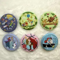 ディズニー 刺繍缶バッジ 6個セット