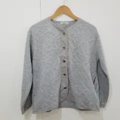 ★hareiro しまむら　キルティング　カーディガン　グレー　M　春アウター