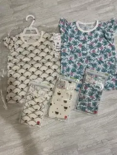 PAUL & JOE レギンス&Tシャツ　100cm 猫柄・花柄セット