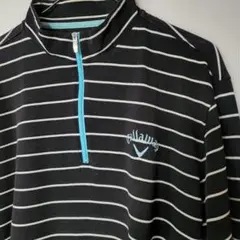 【即購入可能！】Callaway X SERIESボーダーハーフジップシャツ3L
