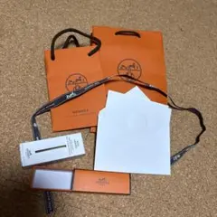 HERMES ショップ袋 リボン 空箱 メッセージカードセットのサムネイル