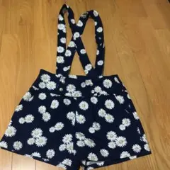 花柄　150女子　ハニーズ　吊りキュロット