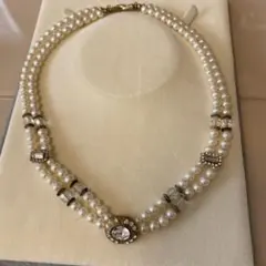 Louis Feraud ネックレス エレガントなパール二重ネックレス