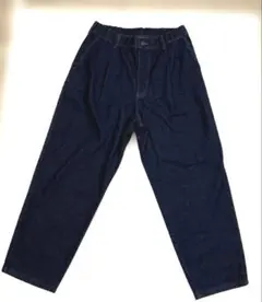 GU メンズ デニムキャロットパンツ　インディゴ Mサイズのサムネイル