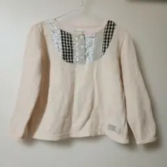 ビケット　裏起毛　カットソー　110