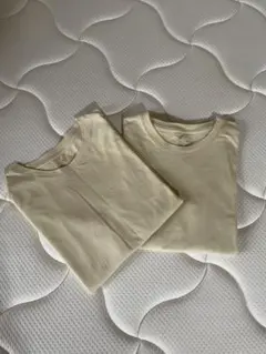 無印良品　天竺編みクルーネック長袖Ｔシャツ 2枚セット