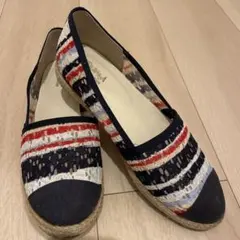 ESPERANZA ストライプ スリッポン ネイビー