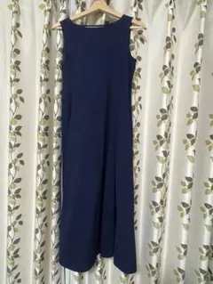 UNIQLO ネイビー ノースリーブ ワンピース M