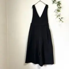INGNI イング Vネック サロペット オールインワン 黒 M ワイドパンツ