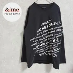 セマンティックデザイン　長袖Tシャツ　ロンT プリント　クルーネック　コットンのサムネイル