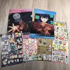 2枚セット　おまけ付き　鬼滅の刃 クリアファイル　くら寿司　限定　コラボ　シール