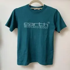 アースミュージック&エコロジー　半袖Ｔシャツ　フロント＆バックプリントSSサイズ
