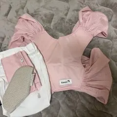 【美品】Konny コニー抱っこ紐 AirMesh™（ヘッドサポート付き）ピーチ