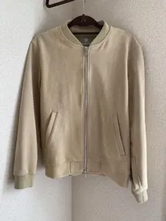 nano universe ベージュ ジップアップジャケット