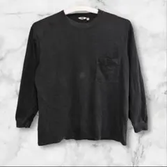 UNIQLO U クルーネック ポケット付き 長袖Tシャツ