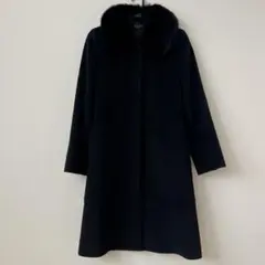 Ketty ウールコート ファー襟付き