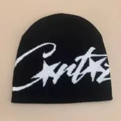 ビーニー　y2k　海外ストリート　 corteiz コーテイズ　ブラック
