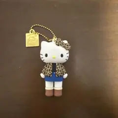 ハローキティ展 50周年 限定 マスコット ヒョウ柄 キーホルダー 