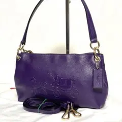 COACH エンボスド ホース&キャリッジ チャーリー クロスボディ 2way