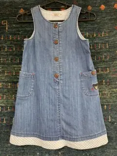 ダブルビーデニムジャンパースカート120