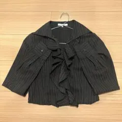 NARACAMICIE ナラカミーチェ フリルブラウス シャツ ストライプ柄