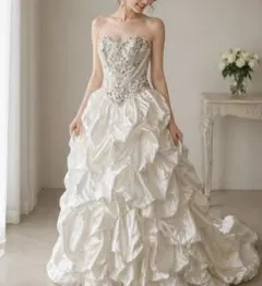 9号 超豪華 Aライン兼 プリンセス ウェディングドレス