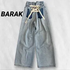 【美品】レア♡BARAK バラク　BACKレースアップデニム　ワイドデニムのサムネイル