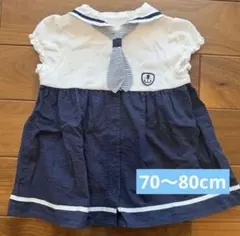 bebe reduction セーラー ワンピース　70〜80cmのサムネイル